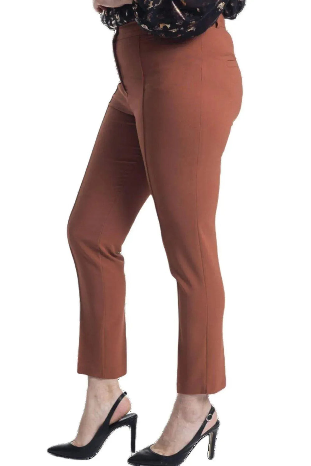 Büyük Beden Kadın Yüksek Bel Likralı Atlas Pantolon - Image 47