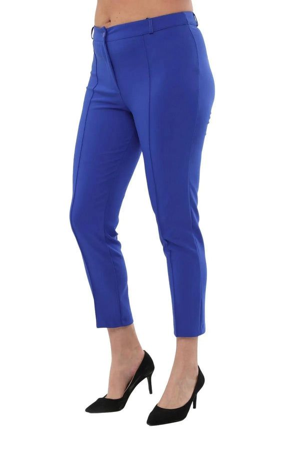 Büyük Beden Kadın Yüksek Bel Likralı Atlas Pantolon