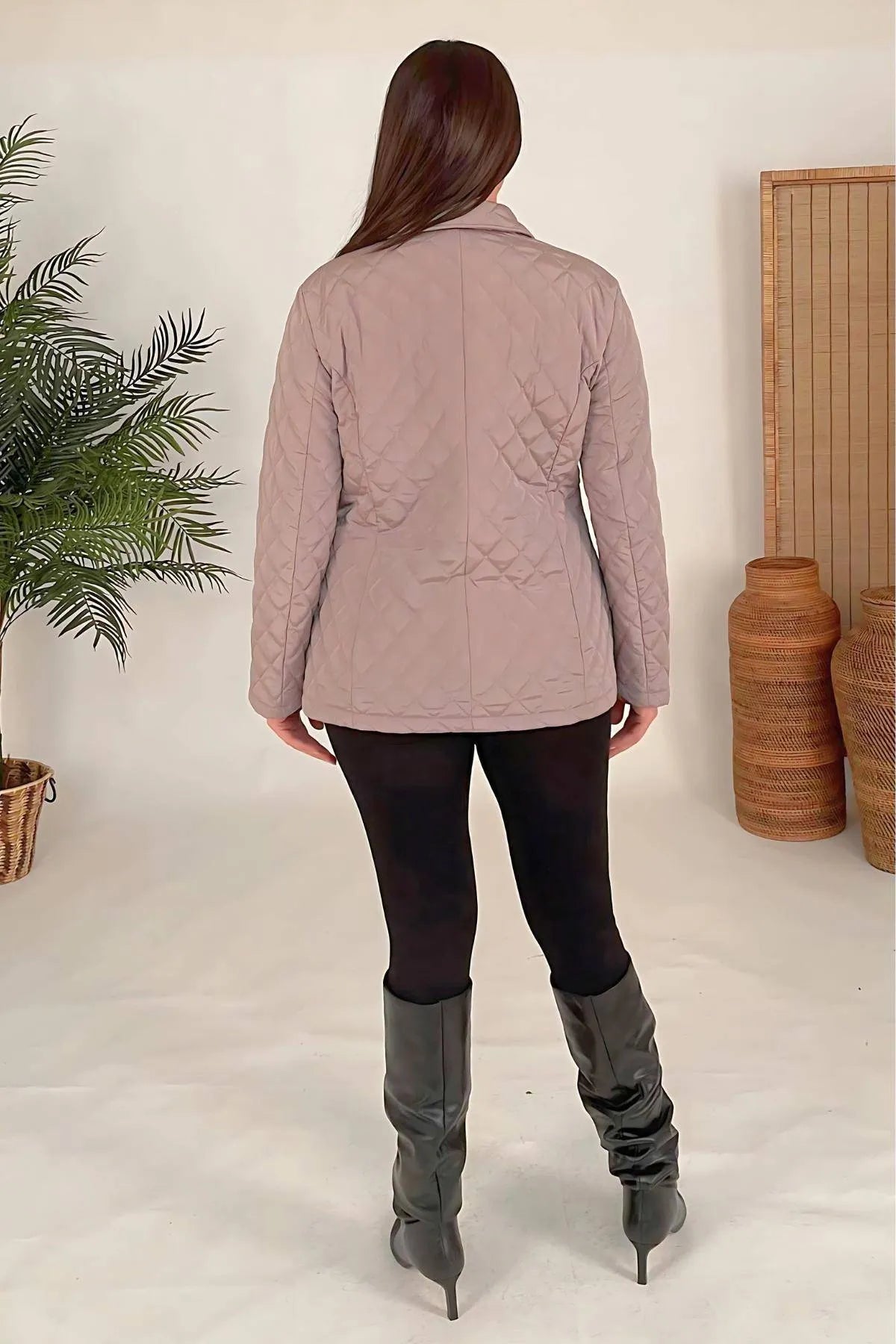 Manteau Matelassé Grande Taille – Design Léger et Élégant
