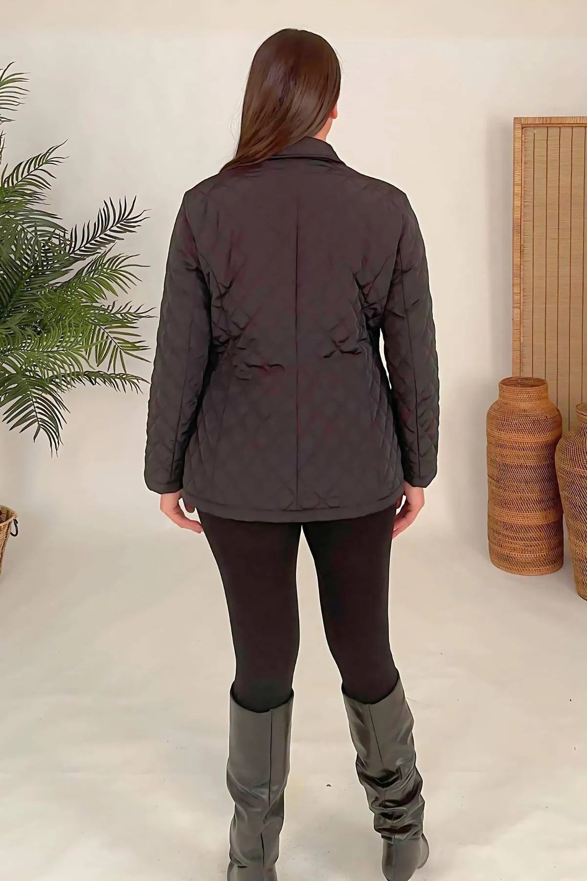 Manteau Matelassé Grande Taille – Design Léger et Élégant