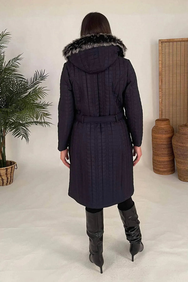 Büyük Beden Kürklü Mont - Kış Dış Giyim