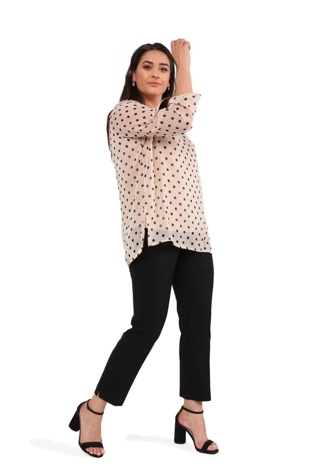 Büyük Beden Şifon Bluz Çiçek Desenli - Pamuklu Viskon Kumaş - Image 9