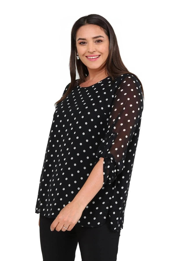 Büyük Beden Şifon Bluz Çiçek Desenli - Pamuklu Viskon Kumaş