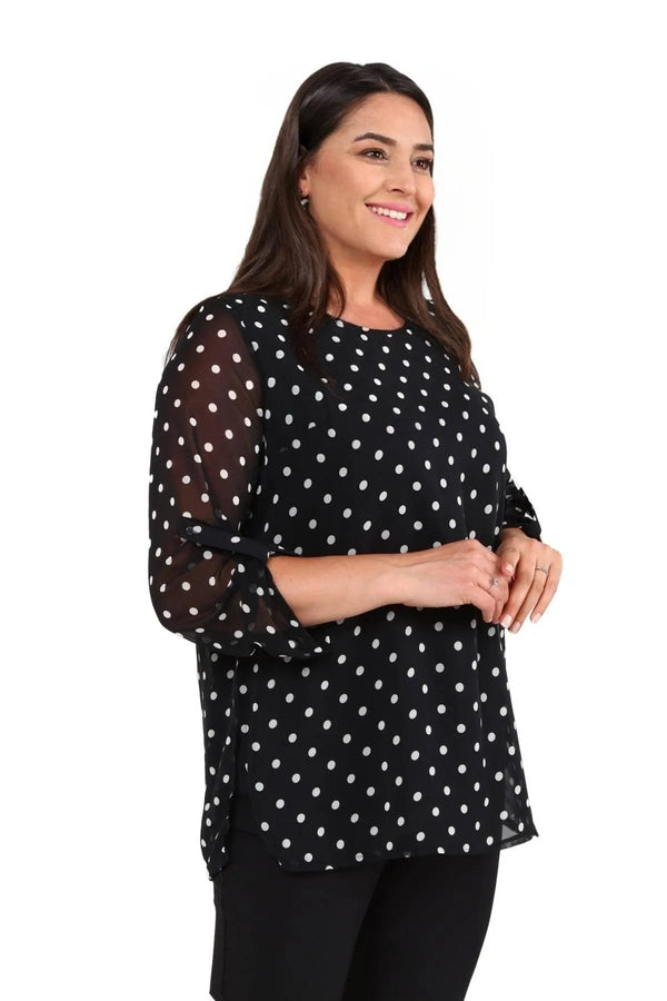 Büyük Beden Şifon Bluz Çiçek Desenli - Pamuklu Viskon Kumaş