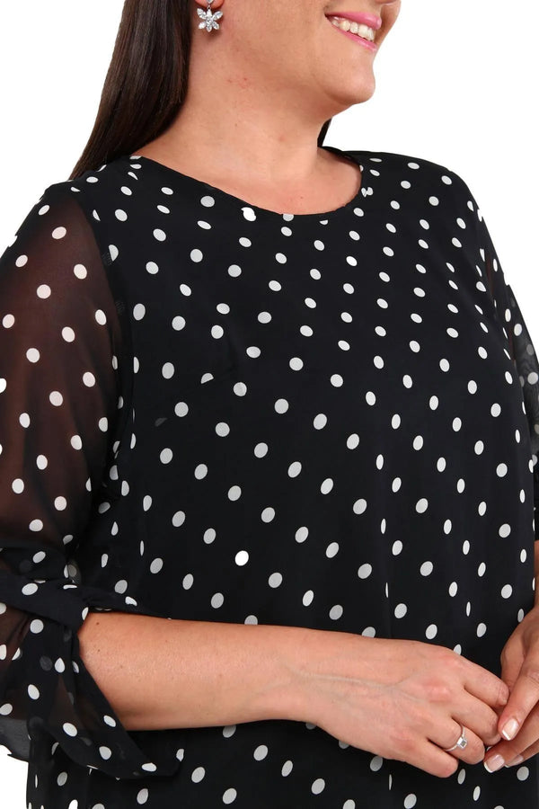 Büyük Beden Şifon Bluz Çiçek Desenli - Pamuklu Viskon Kumaş