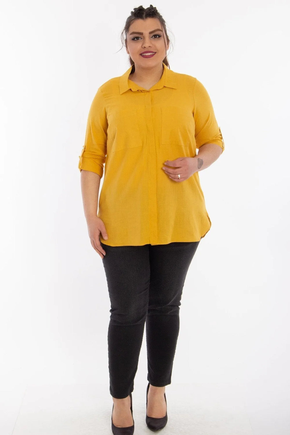 Cep Detaylı Gömlek - Image 1