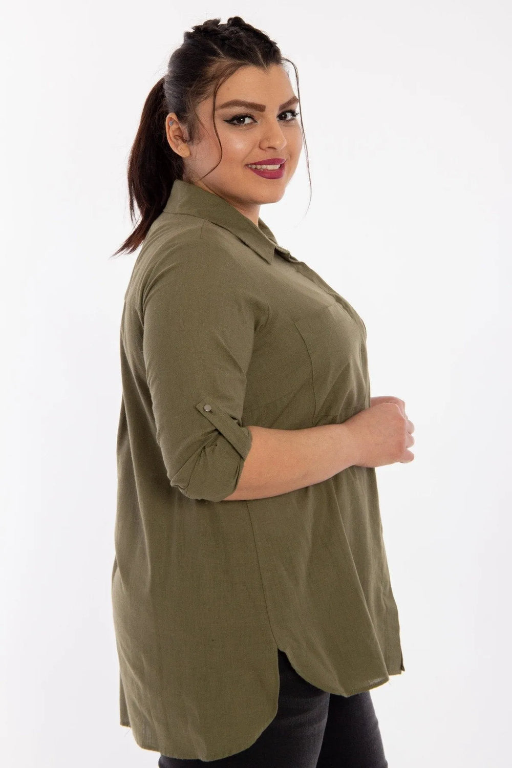 Cep Detaylı Gömlek - Image 7