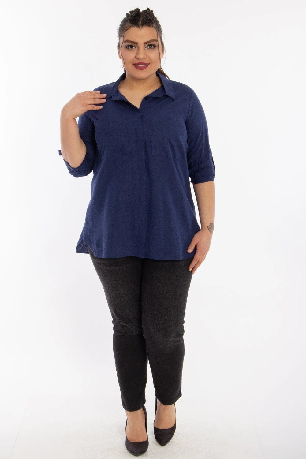 Cep Detaylı Gömlek - Image 22