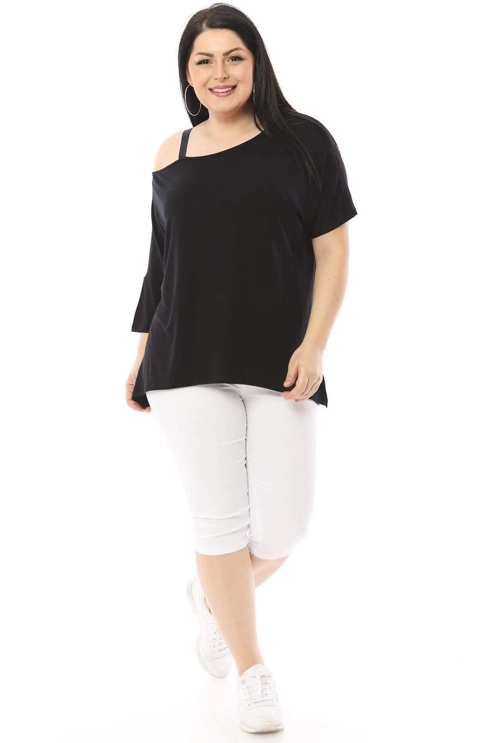 بلوزة فيسكوز بأكتاف مكشوفة: مصممة للنساء ذوات المقاسات الكبيرة - Image 13