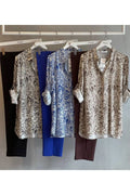 Eolie-Muster | Viscose-Bluse in Plus Size