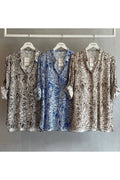 Eolie-Muster | Viscose-Bluse in Plus Size