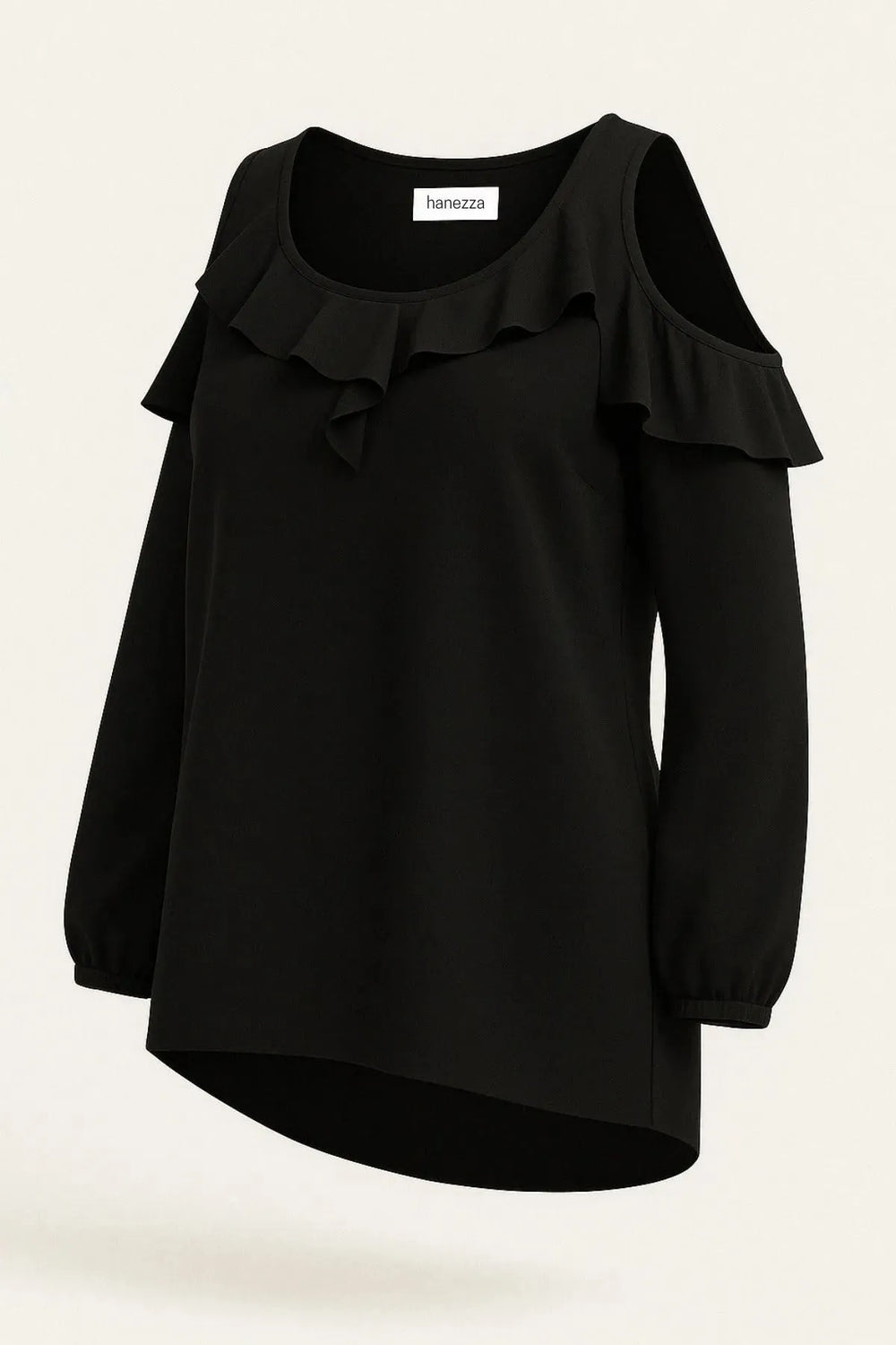 Ruffle Detail Evening Blouse | Off-the-Shoulder Evening Blouse - Plus Size - Image 1