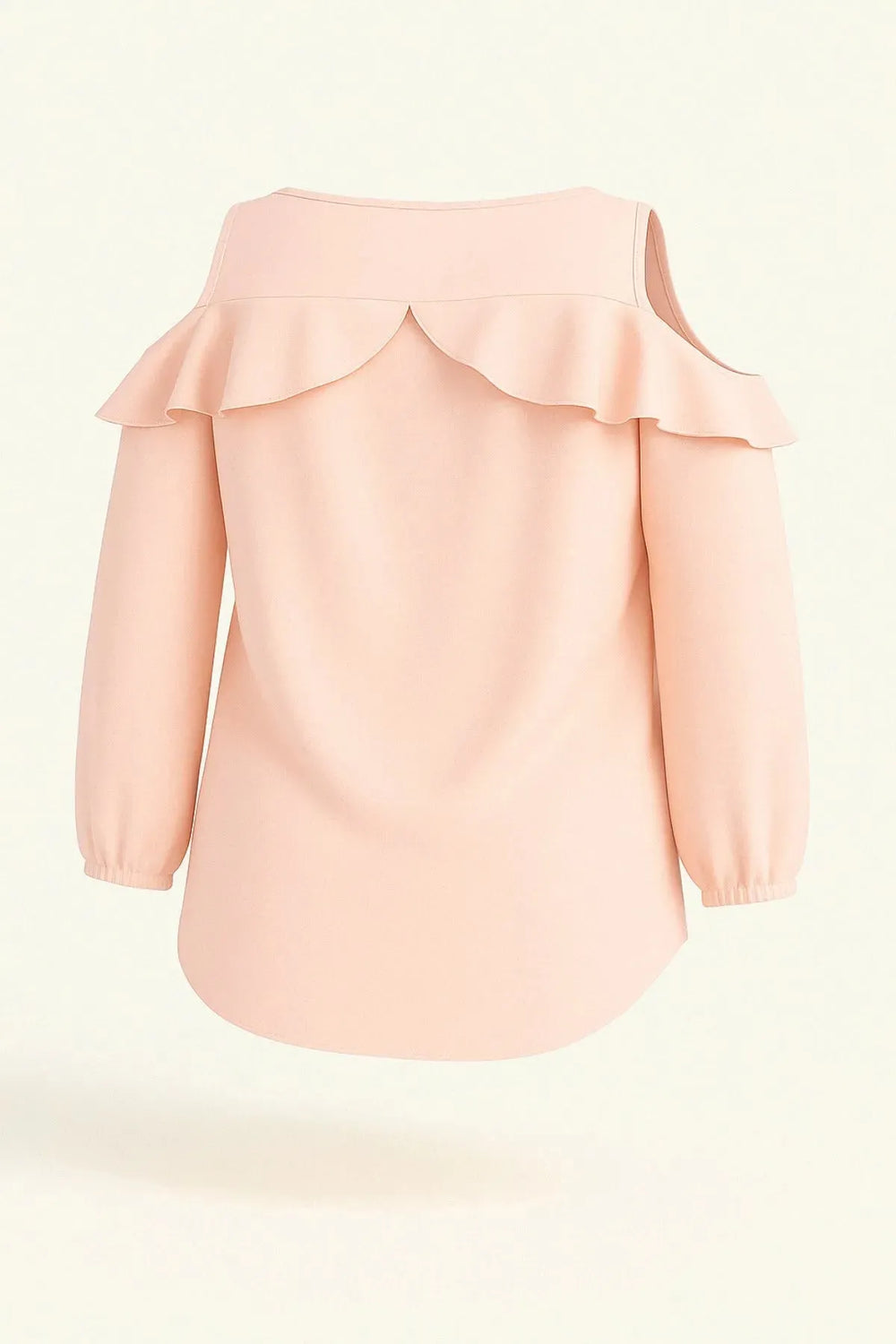 Ruffle Detail Evening Blouse | Off-the-Shoulder Evening Blouse - Plus Size - Image 7