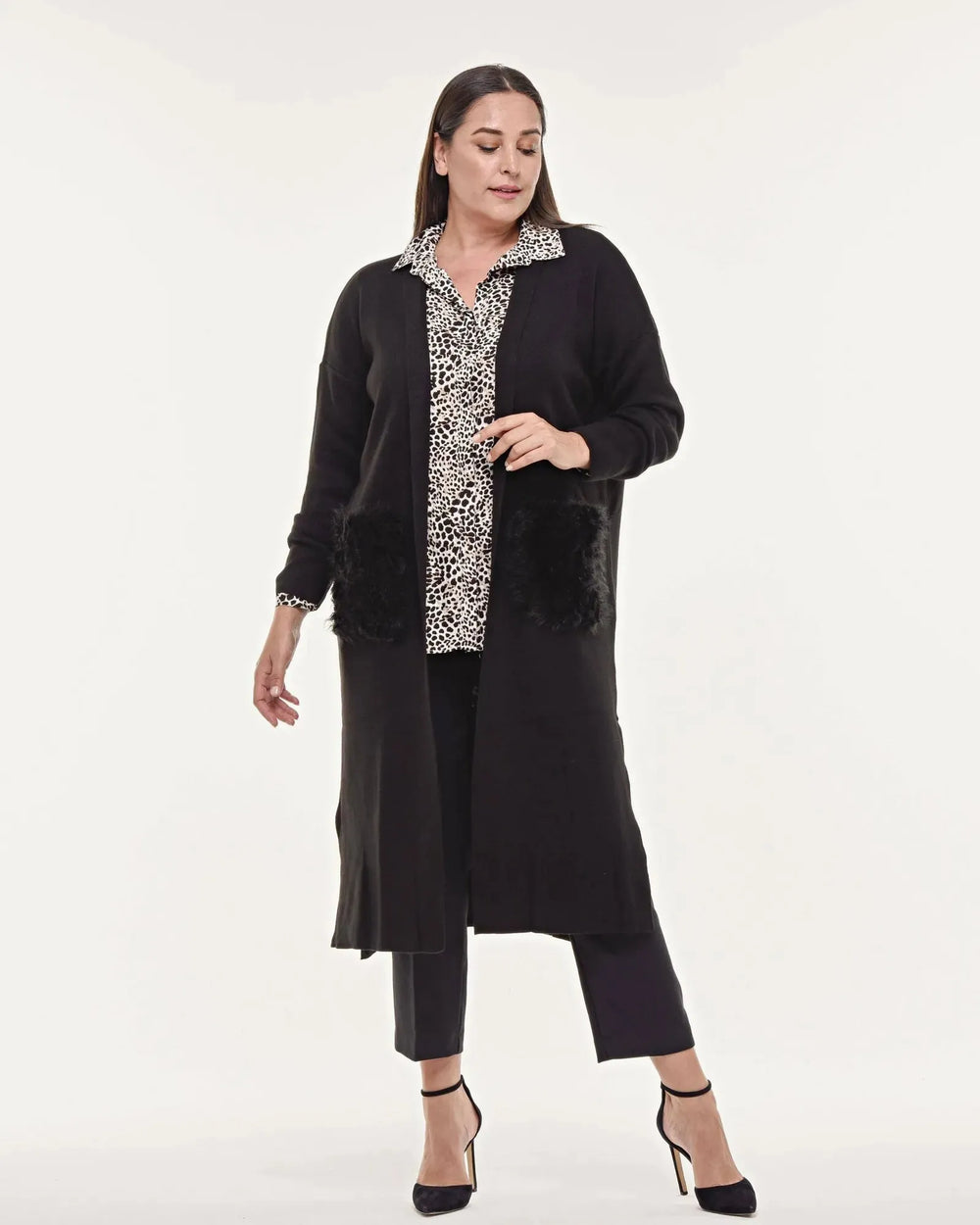 Hanezza Büyük Beden Çelik Örgü Triko - Pamuklu Viskon - Image 1