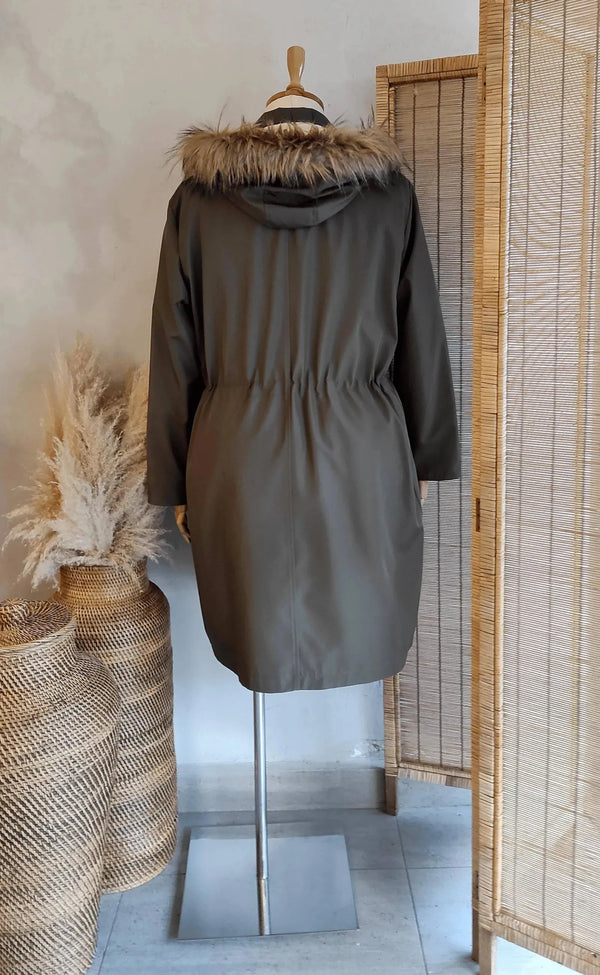 Тренч с плюшевой подкладкой большого размера для вашего повседневного стиля