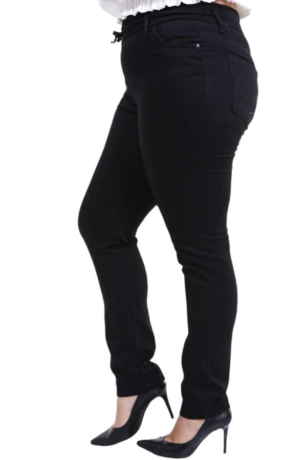 Hanezza Büyük Beden Lastikli Slim Fit Kot Pantolon - Pamuk