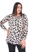 Hanezza: Camisas de Leopardo para Mujer de Tallas Grandes con Estilo