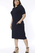 Hanezza Floral Print Viscose Dress - For Casual & Special Occasions