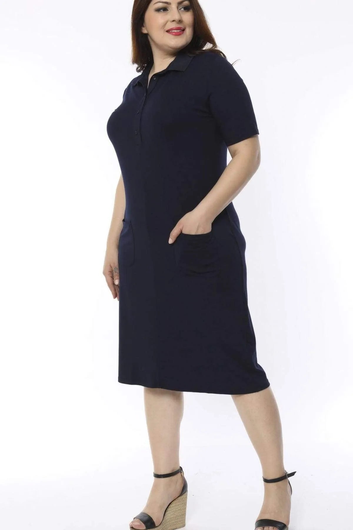 Hanezza Floral Print Viscose Dress - For Casual & Special Occasions