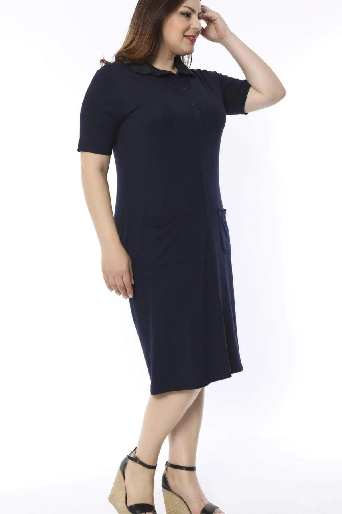 Hanezza Floral Print Viscose Dress - For Casual & Special Occasions
