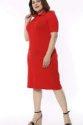 Hanezza Floral Print Viscose Dress - For Casual & Special Occasions
