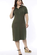 Hanezza Floral Print Viscose Dress - For Casual & Special Occasions