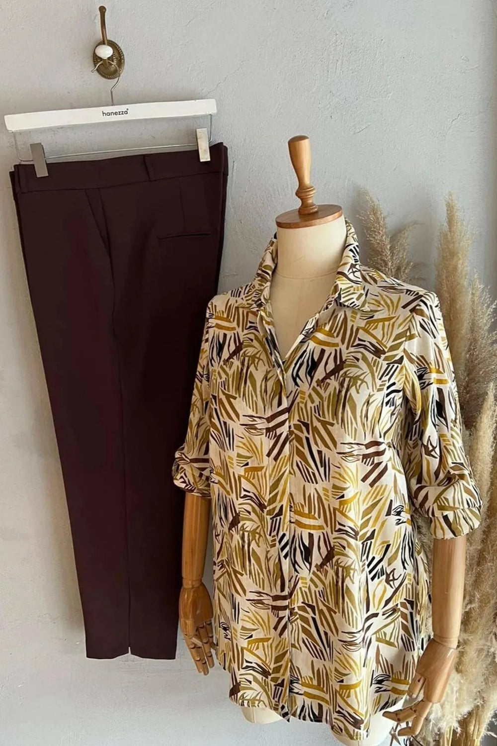 HANEZZA Patterned Viscose Tunic - Plus Size Cotton Blouse - Image 19