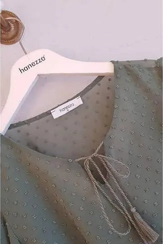 Hanezza Ruffle Sleeve Floral Print Blouse - Cotton Viscose