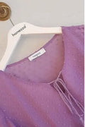 Hanezza Bluse mit Rüschenärmeln und Blumenmuster – Baumwoll-Viscose