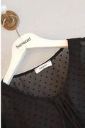 Hanezza Bluse mit Rüschenärmeln und Blumenmuster – Baumwoll-Viscose