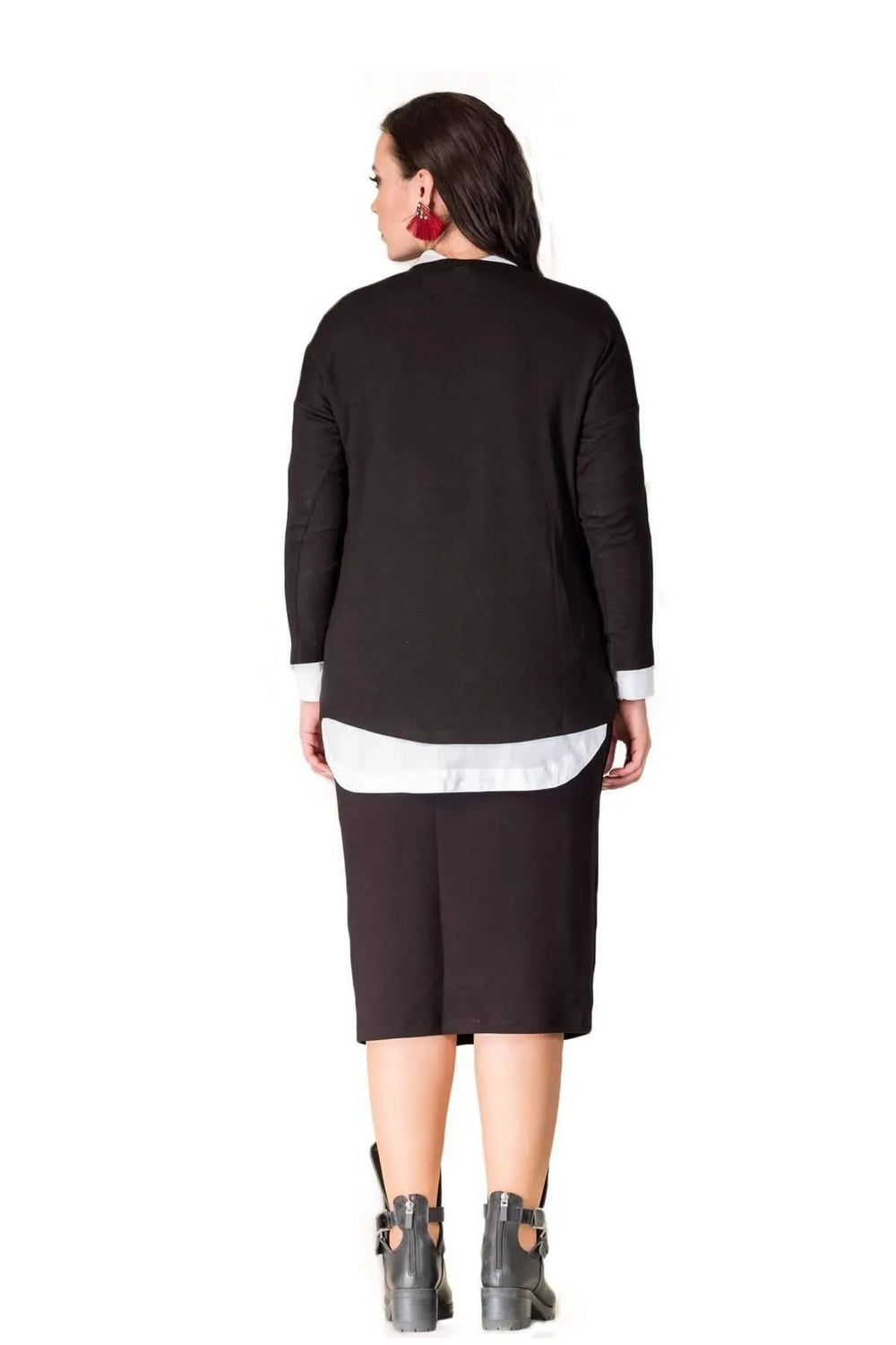 Hanezza Fine Knit Blouse - Floral Patterned Plus Size Cotton Viscose - Image 12