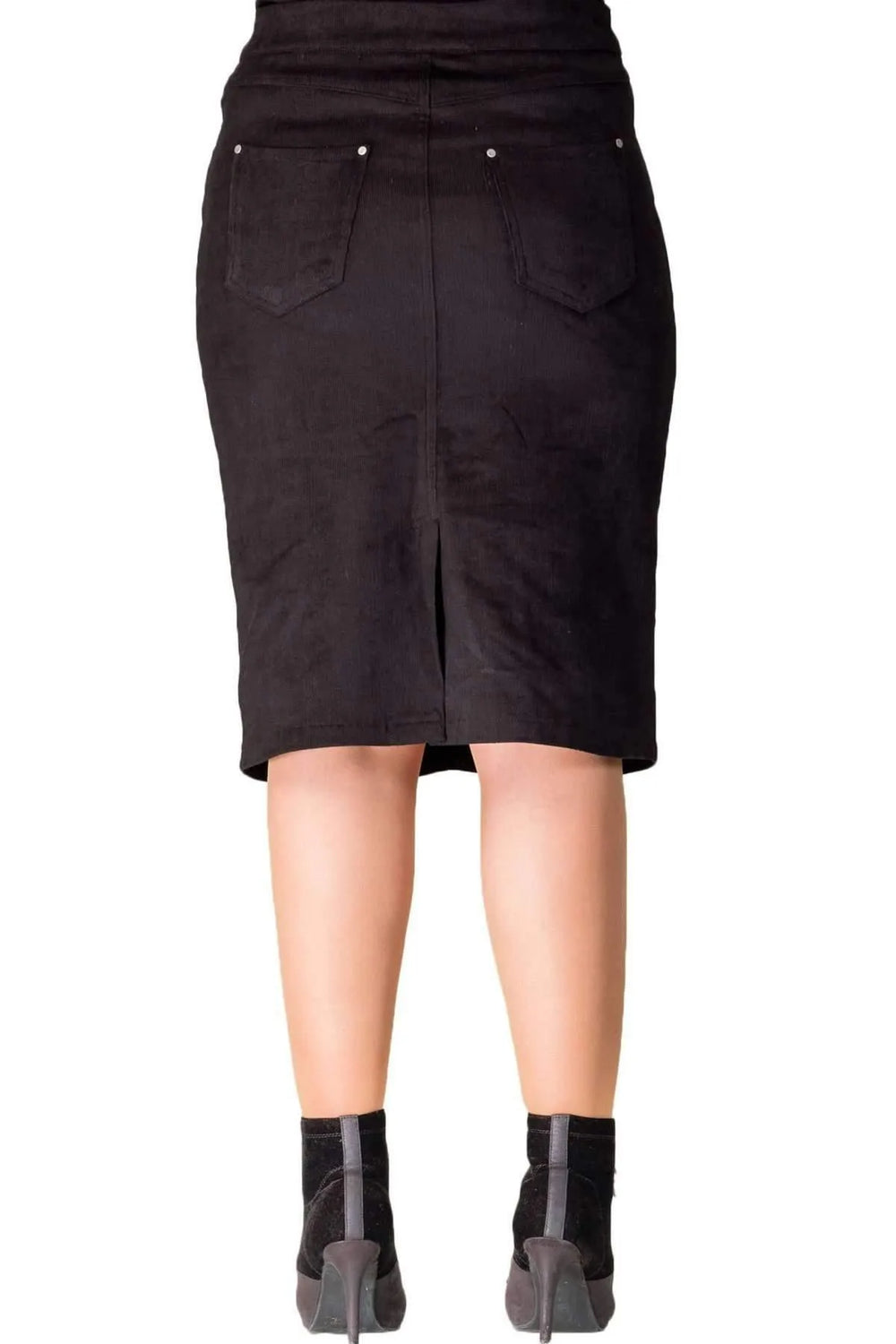 Hanezza Kadife Etek - Çiçek Desenli Pamuklu Viskon Kadın Eteği - Image 2