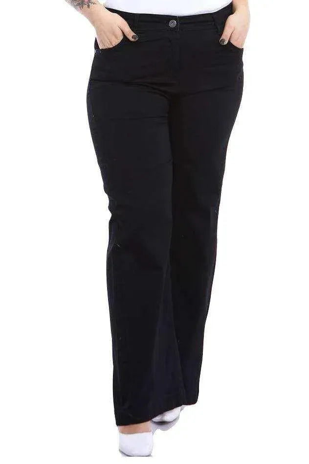 Джинсы с высокой талией и широкими штанинами из эластичного денима: стильно и комфортно - Image 10