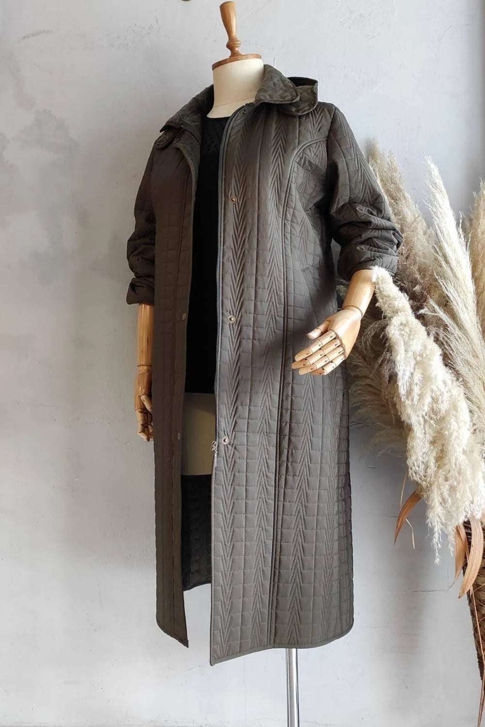 HANEZZA Waterproof Quilted Coat - Plus Size Hooded - Image 20