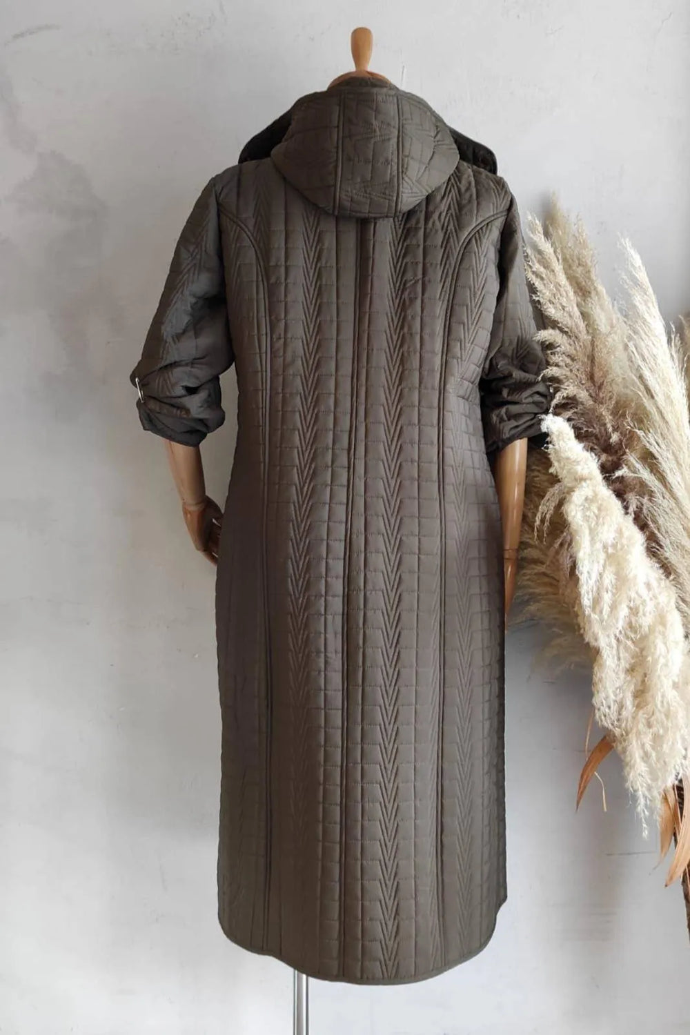 HANEZZA Waterproof Quilted Coat - Plus Size Hooded - Image 21