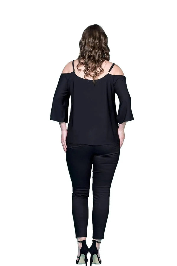 Spaghetti Strap Crepe Blouse