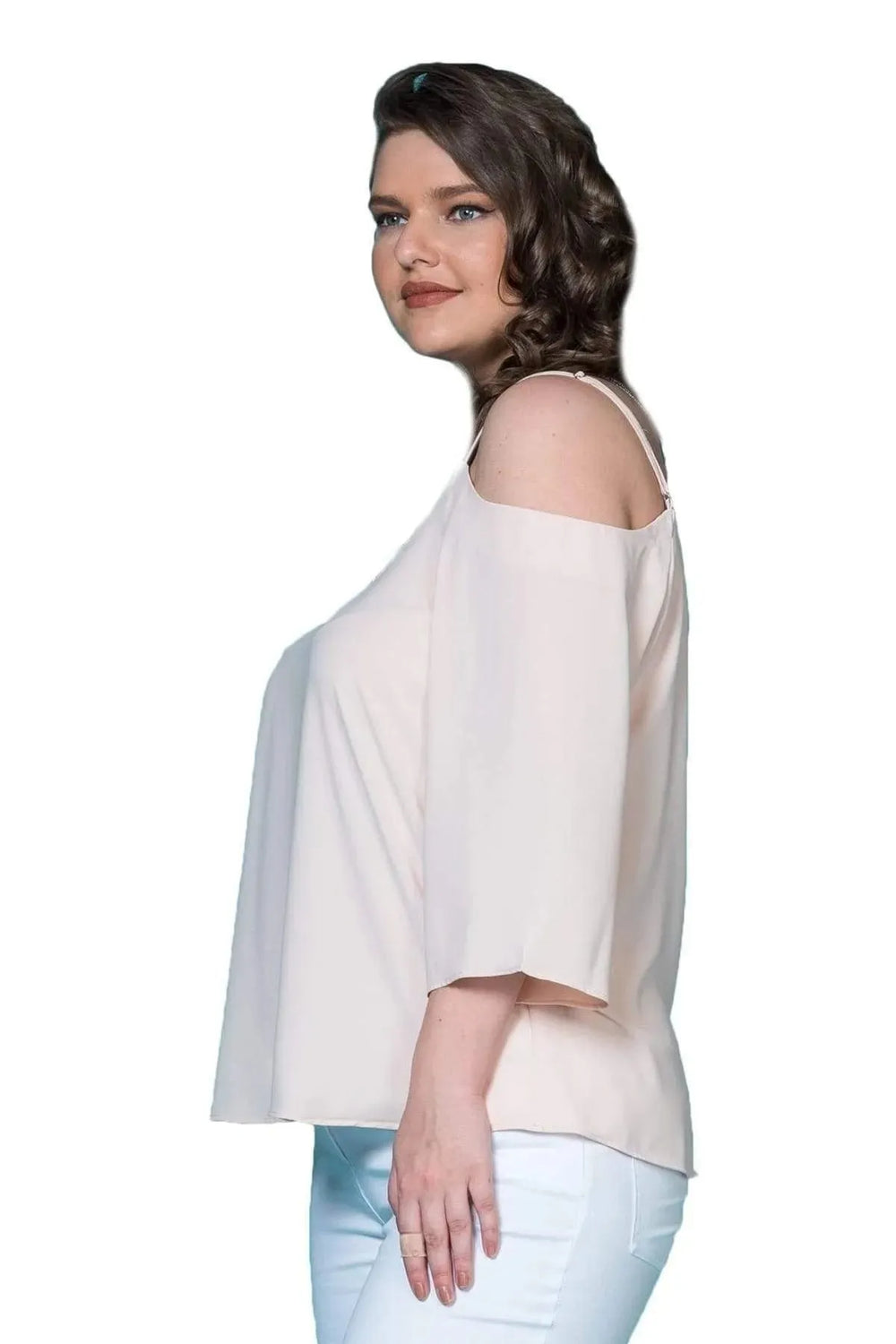 Spaghetti Strap Crepe Blouse - Image 12