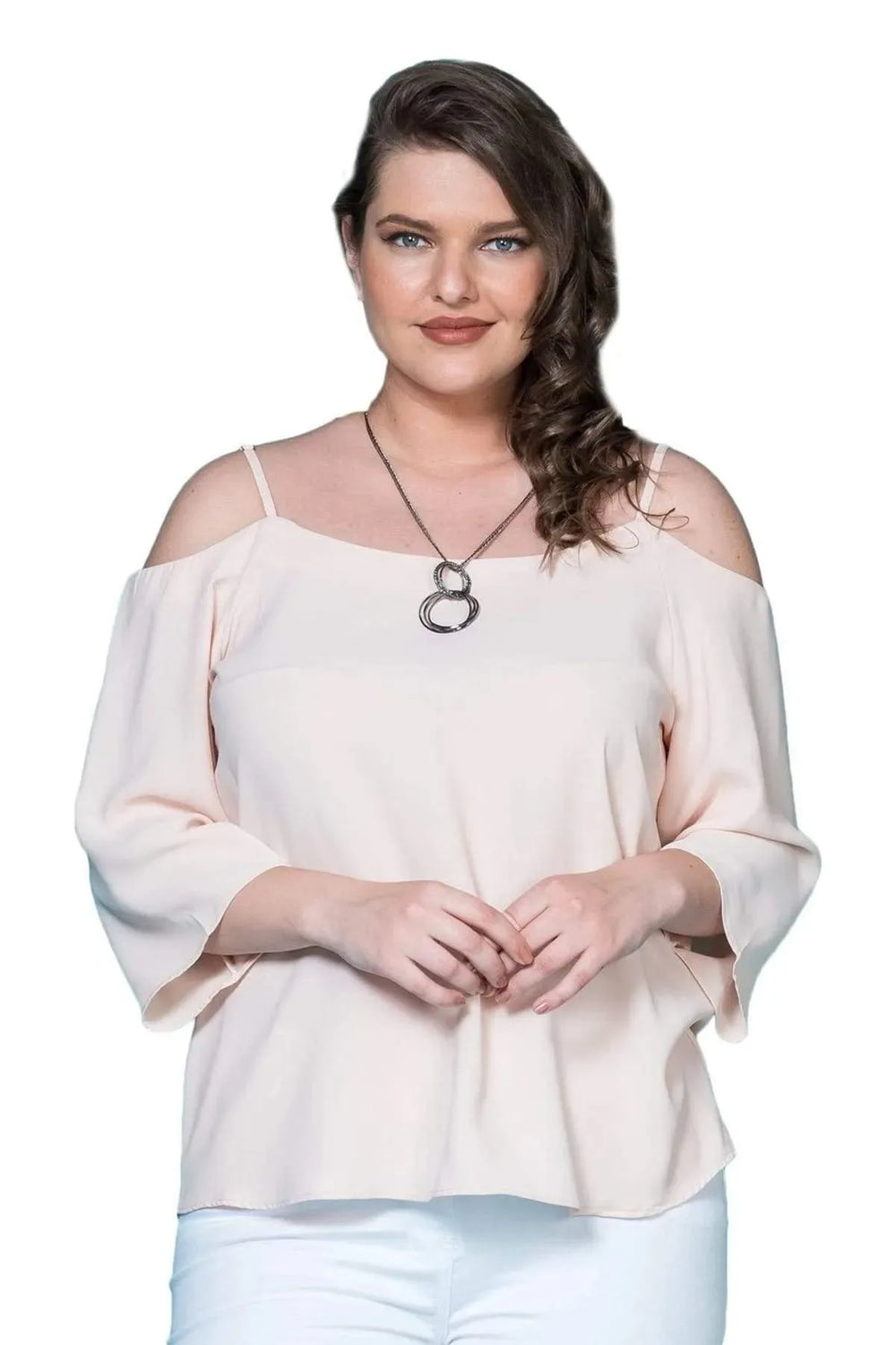 Spaghetti Strap Crepe Blouse - Image 10