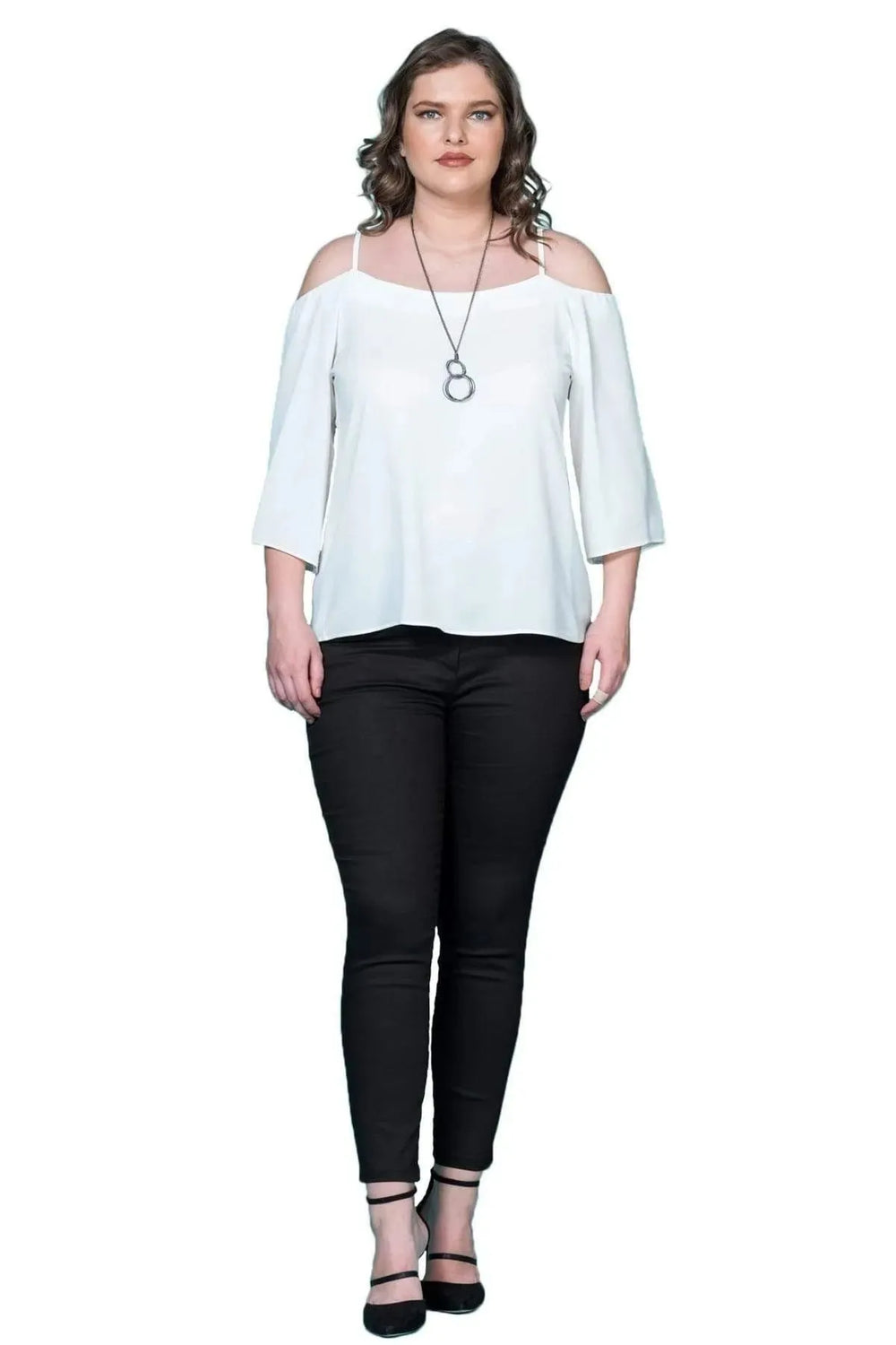 Spaghetti Strap Crepe Blouse - Image 14