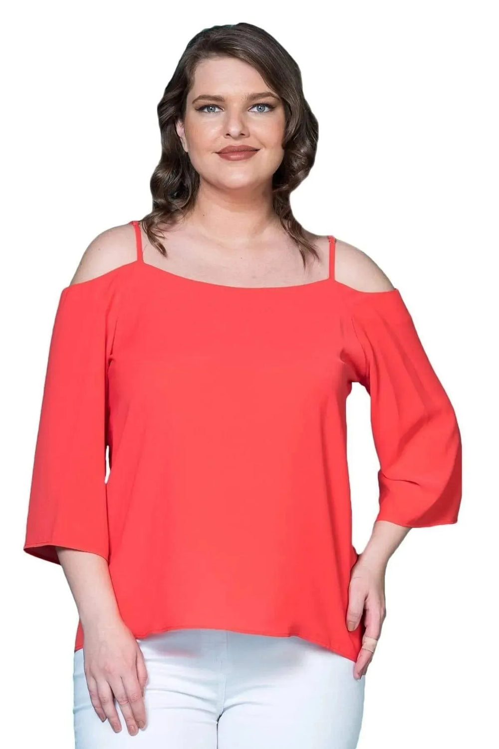 Spaghetti Strap Crepe Blouse - Image 17