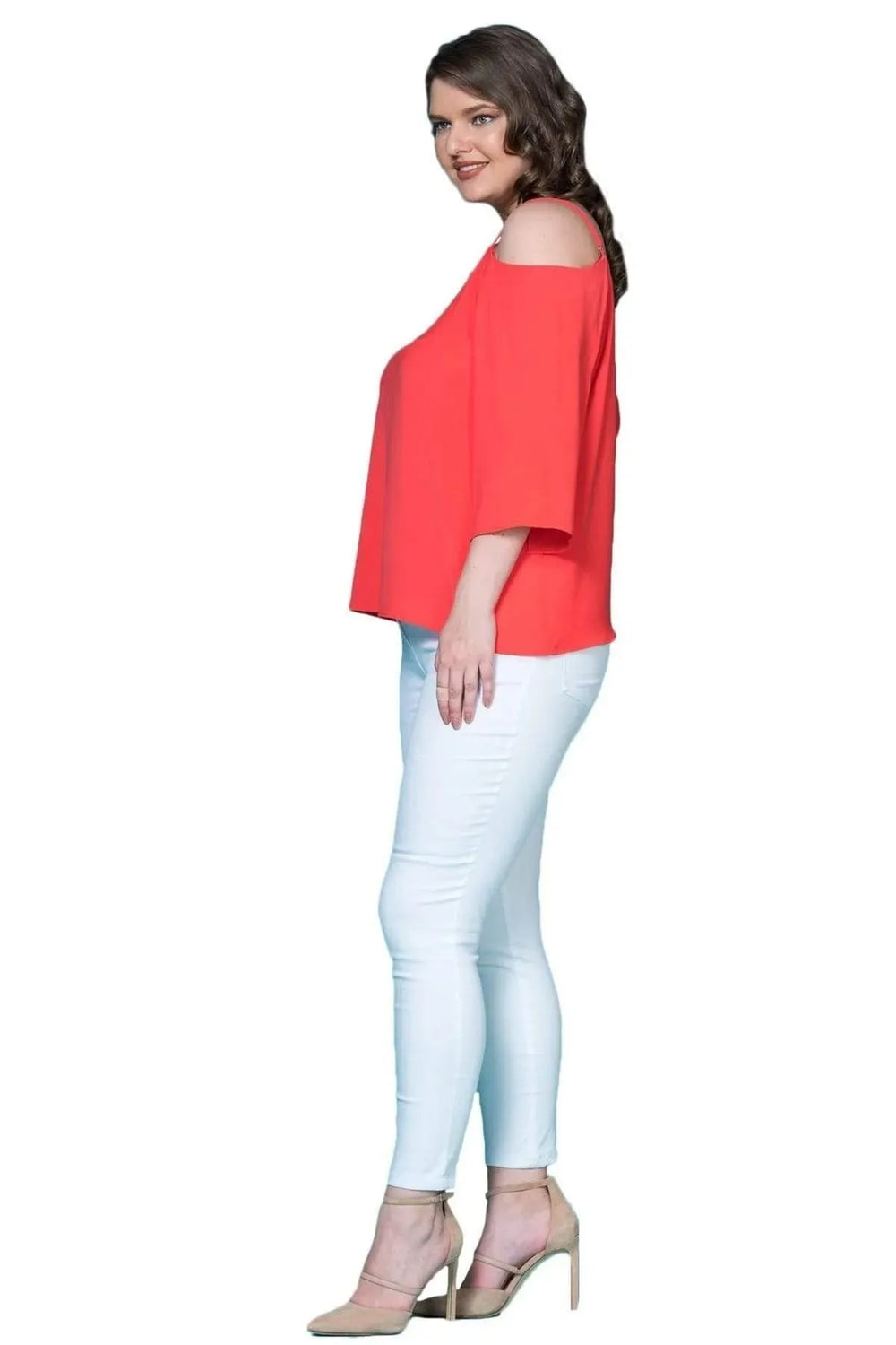 Spaghetti Strap Crepe Blouse - Image 19