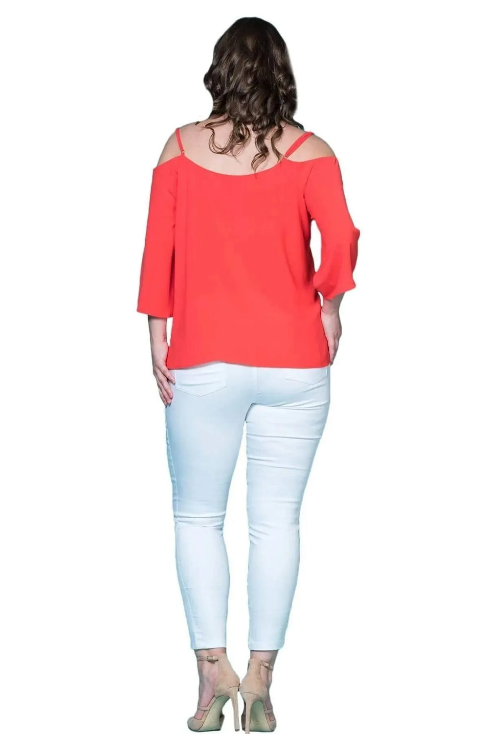 Spaghetti Strap Crepe Blouse - Image 20