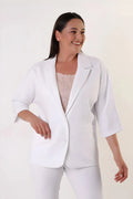 Damen Übergröße Fledermausärmel Zweiknopf Blazer Jacke - Stilvolles und Bequemes Design