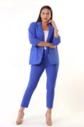 Damen Übergröße Fledermausärmel Zweiknopf Blazer Jacke - Stilvolles und Bequemes Design