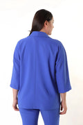 Damen Übergröße Fledermausärmel Zweiknopf Blazer Jacke - Stilvolles und Bequemes Design