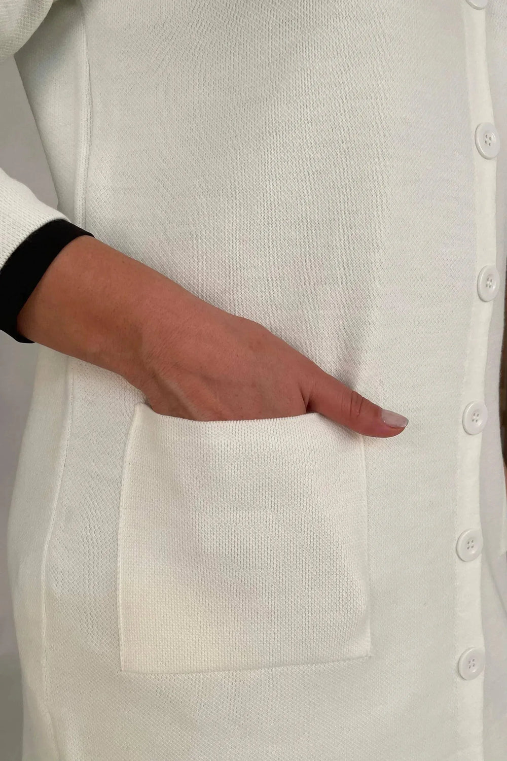 كارديجان نسائي تريكو قطني بمقاسات كبيرة - بنقشة الزهور - Image 22