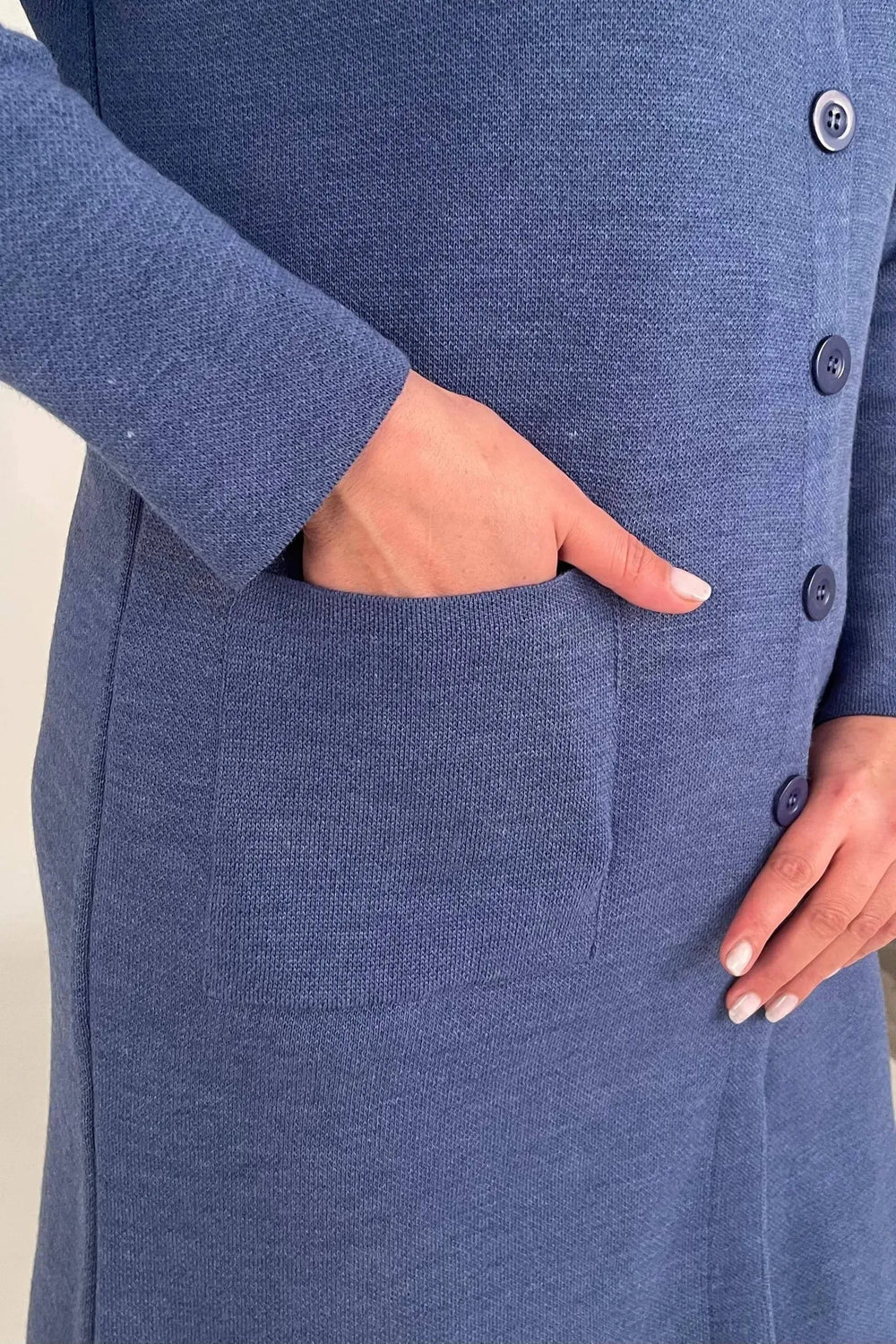 كارديجان نسائي تريكو قطني بمقاسات كبيرة - بنقشة الزهور - Image 28