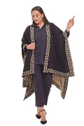Completa il Tuo Stile: Poncho Cardigan in Maglia Taglie Forti da Donna