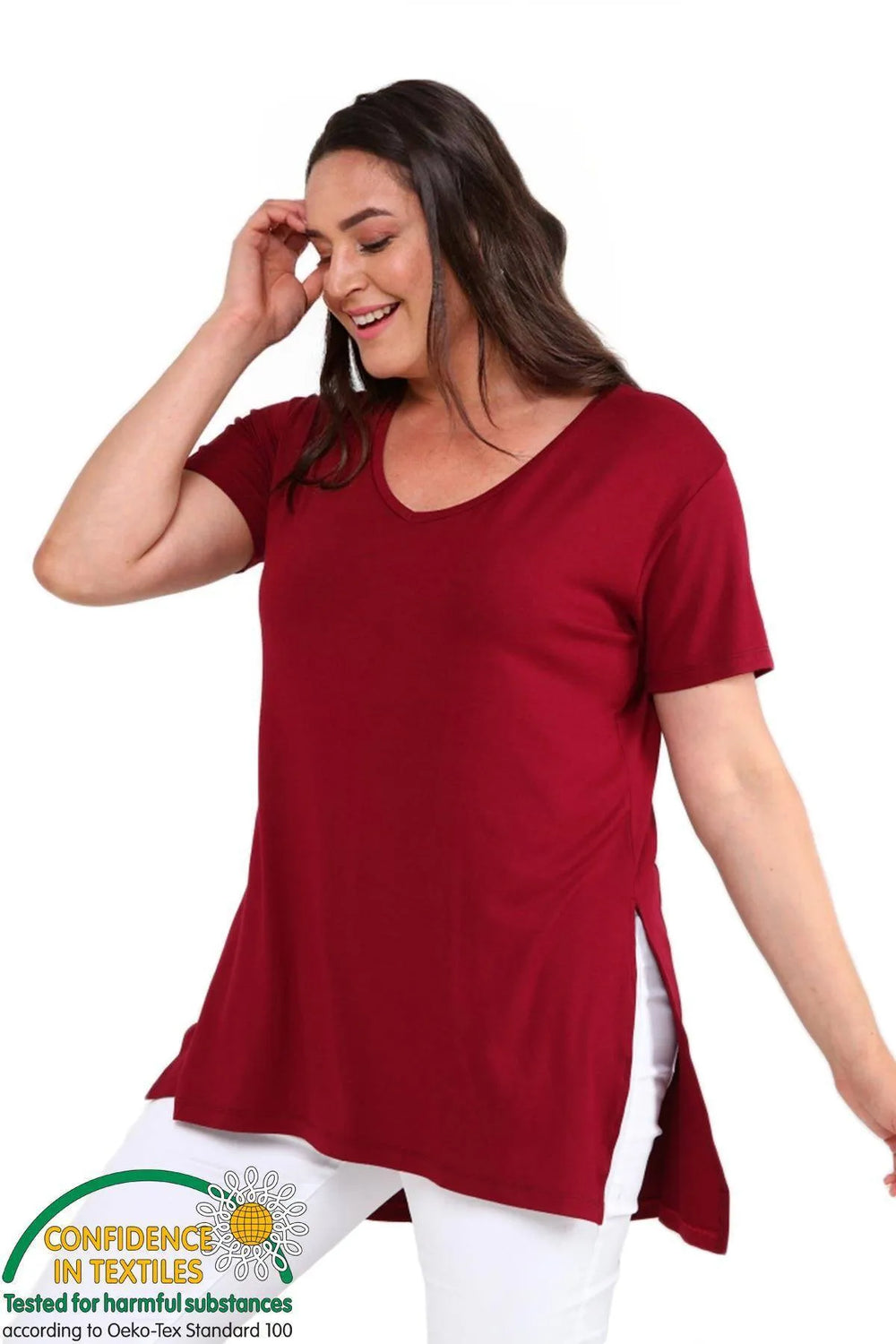 Не ограничивайте себя в комфорте: базовая футболка с V-образным вырезом - Image 35