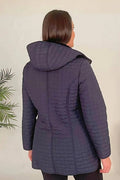 Plus Size Fur-Lined Quilted Coat - Women's Winter Hooded Parka